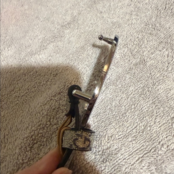 Gucci Silver Buckle Belt with Patterned Strap - Picture 6 of 6